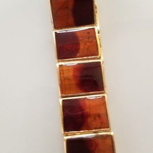 Gorgeous Monet Gold and Topaz Stretch Bracelet